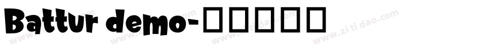 Battur demo字体转换